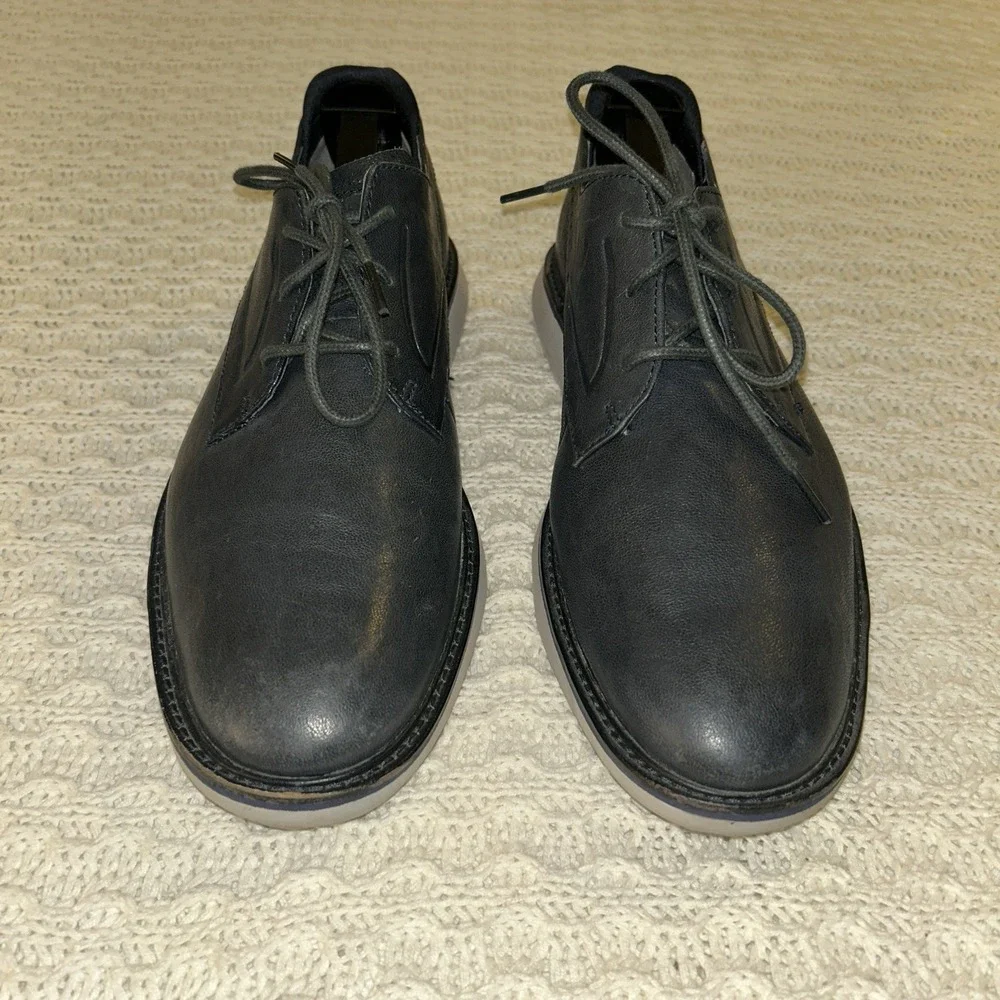 Mark Nason Mako Corey 68308 NVY Men's Size 9 Navy Blue Dress Shoes White Sole